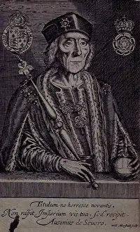 Marshall Prints: Portrait of Henry VII, 1638. Creator: William Marshall