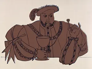 Powerful Prints: Portrait of Henry VIII, c1520 (1966). Creator: Paulette Riches