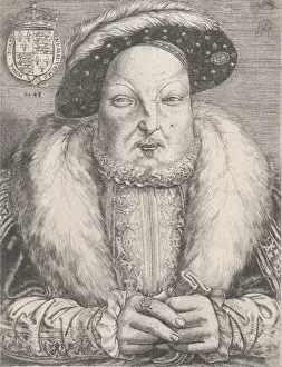 Jewelled Prints: Portrait of Henry VIII, ca. 1547. Creator: Cornelis Massys