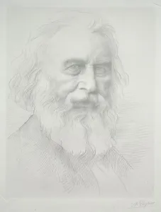 Alphonse Legros French Prints: Portrait of Henry Wadsworth Longfellow (2nd Plate)