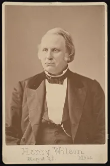 Wilson Henry Prints: Portrait of Henry Wilson (1812-1875), Before 1876. Creator: Augustus Marshall