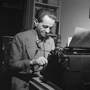 Typewriter Prints: Portrait of Herman Rosenberg, 1938. Creator: William Paul Gottlieb