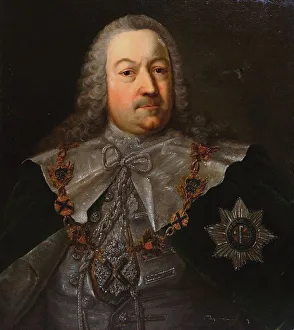 Academy Of Sciences Prints: Portrait of Hermann Carl von Keyserlingk (1696-1764)