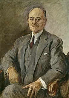 Portrait of Hermann Sudermann (1857-1928), 1927. Creator: Slevogt, Max (1868-1932)