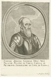 Hetman Prints: Portrait of Hetman Stefan Czarniecki (1599-1665), 1670