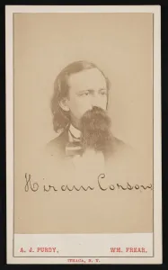 Portrait of Hiram Corson (1828-1911), Circa 1870s. Creator: Purdy & Frear