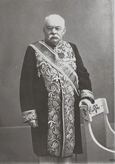 Fischer Prints: Portrait of the historian and archeologist Ivan Vladimirovich Tsvetaev (1847-1913), 1913