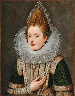 Frans Ii Prints: Portrait of Holy Roman Empress Anna of Tyrol (1585-1618)