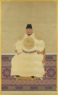 Ming Dynasty Prints: Portrait of the Hongwu Emperor (1328-1398)