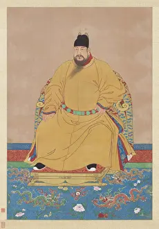 Ming Dynasty Prints: Portrait of the Hongxi Emperor (1378-1425). Creator: Chinese Master