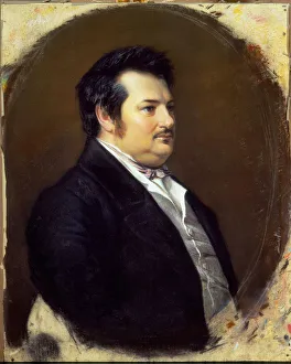 Balzac Prints: Portrait of Honore de Balzac (1799-1850), 1842