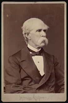 Agriculturalist Gallery: Portrait of Horace Capron (1804-1885), Before 1885. Creator: Samuel Montague Fassett