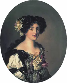 Duchess Prints: Portrait of Hortense Mancini (?), 1665. Creator: Jacob Ferdinand Voet