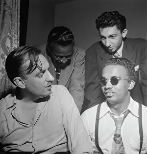 Portrait of Howard McGhee, Brick Fleagle, and Miles Davis, New York, N.Y. ca. Sept. 1947. Creator: William Paul Gottlieb