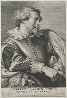 Portrait of Hubert van den Eyden. Creator: Lucas Emil Vorsterman (Flemish, 1595-1675)