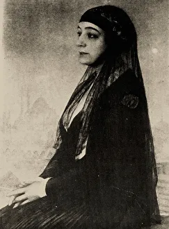 Emancipation Prints: Portrait of Huda Sharawi (1879-1947). Creator: Unknown photographer