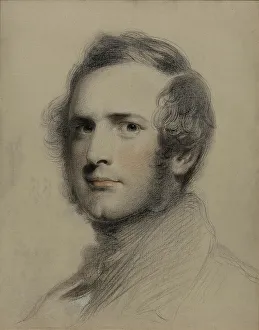 Sanguine Prints: Portrait of Hugh Seymour Tremenheere (1804-1893). Creator: Richmond, George (1809-1896)