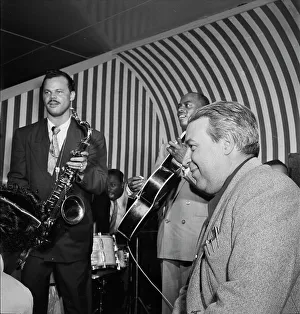 Portrait of Hugues Panassié and Tiny Grimes, New York, N.Y. 1946. Creator: William Paul Gottlieb