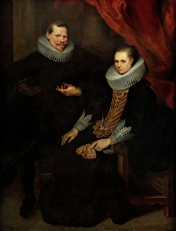 Vos Cornelis De Prints: Portrait of Husband and Wife, after 1635. Creator: Cornelis de Vos