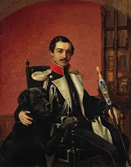 1840s Prints: Portrait of I.A. Balashov, 1840. Creator: Vasily Raev