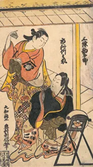 Portrait of Ichimura Takenojo and Sanjo Kantaro, ca. 1793. ca. 1793