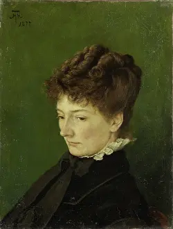 Sadness Prints: Portrait of Ida Muller, nee Scholderer, 1877. Creator: Hans Thoma