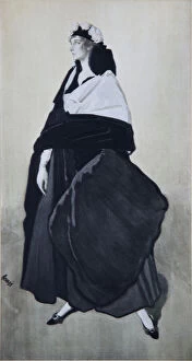Portrait of Ida Rubinstein. Artist: Bakst, Leon (1866-1924)