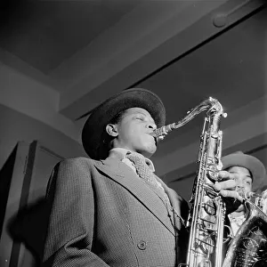 Portrait of Illinois Jacquet, New York, N.Y. ca. May 1947. Creator: William Paul Gottlieb