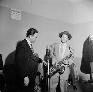 Portrait of Illinois Jacquet, New York, N.Y. ca. May 1947. Creator: William Paul Gottlieb