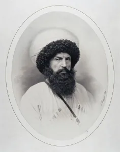 Caucasian War Gallery: Portrait of Imam Shamil (1797-1871)