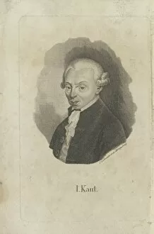 Ca 1820 Collection: Portrait of Immanuel Kant (1724-1804), ca 1820. Creator: Lehmann, F. L. (?-1848)