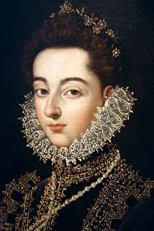 Portrait of the Infanta Catalina Michaela of Austria, c1582-c1585. Artist: Alonso Sanchez Coello Portrait of the Infanta Catalina Michaela of Austria, c1582-c1585. Artist: Alonso Sanchez Coello