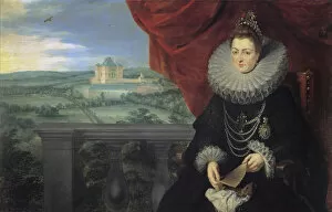 Albert Vii Collection: Portrait of Infanta Isabella Clara Eugenia of Spain (1566-1633), c. 1615