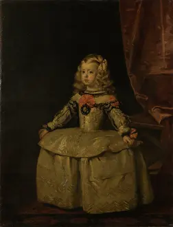 Velazquez Diego De Silva Prints: Portrait of the Infanta Margarita (1651-1673)