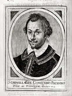 Padova Prints: Portrait of Ingolfo Schinella de Conti (1572-1615), ca 1600-1610