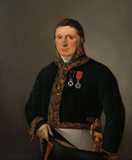 Inspector General Prints: Portrait of Inspector-General A.F. Goudriaan, 1829. Creator: Izaak Schouman