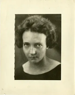 Portraitb W Prints: Portrait of Irène Joliot-Curie (1897-1956) Artist: Anonymous