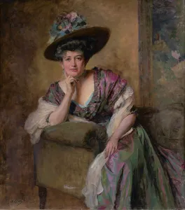 Pensive Prints: Portrait of Irene Mandl, c1905-1910. Creator: John Quincy Adams