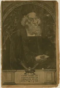 Portrait of Isaac Aboab da Fonseca (1605-1693), 1681. Creator: Naghtegael, Aernout (1658-1725)