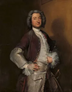 Corneille Trost Prints: Portrait of Isaac Sweers, Chief Officer of Amsterdam and Governor of the Dutch East