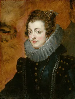 Portrait of Isabella of Bourbon, c. 1630. Creator: Peter Paul Rubens, follower of Flemish Portrait of Isabella of Bourbon, c. 1630. Creator: Peter Paul Rubens, follower of Flemish
