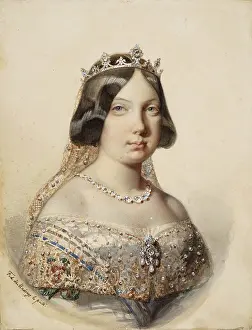 Isabella Ii Prints: Portrait of Isabella II of Spain (1830-1904)