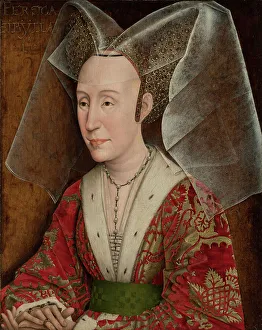 Workshop Of Rogier Van Der Weyden Prints: Portrait of Isabella of Portugal, about 1450. Creator: Workshop of Rogier van der Weyden