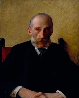Jewish Museum Prints: Portrait of Isidor Gewitsch, c. 1900. Artist: Kaufmann, Isidor (1853-1921)