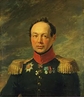 Ivan Prints: Portrait of Ivan A. Nabokov (1787-1852), 1822. Creator: Workshop of George Dawe