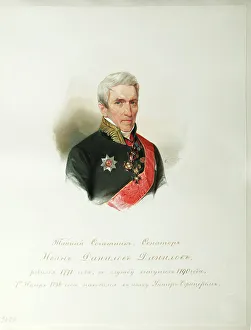 Vladimir Ivanovich 1816 1895 Prints: Portrait of Ivan Danilovich Danilov (1770-1852) (From the Album of the Imperial Horse Guards)
