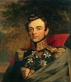 Ivan Prints: Portrait of Ivan F. Paskevich (1782-1856) (replica of the 1823 portrait)