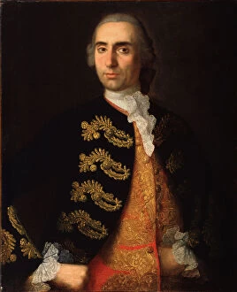 Images Dated 10th June 2013: Portrait of Ivan Kotsarev, 1757-1759. Artist: Vishnyakov, Ivan Yakovlevich (1699-1761)