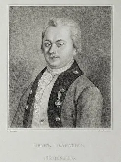 Portrait of Ivan Lepyokhin (1740-1802), c. 1838. Artist: Kashentsev, Mikhail Andreyevich (?-1838)