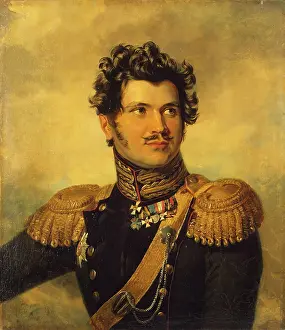 Ivan Prints: Portrait of Ivan O. Sukhozanet (1788-1861), 1822. Creator: Workshop of George Dawe
